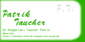 patrik taucher business card